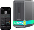 ZINNZGREEN Balkonkraftwerk-Speicher, Marstek B2500 Balkonkraftwerk mit Speicher: 0% MwSt, 2240Wh LiFePO4 Solarbank Speicher, 2 MPPTs