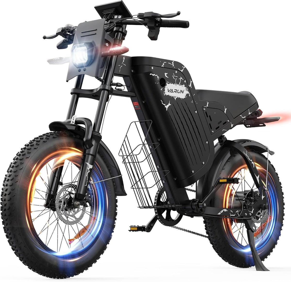 VARUN E-Bike-Akku, 20 * 4.0' E-Bike Herren mit 48V 20.8Ah Akku, 85Nm 250W Motor