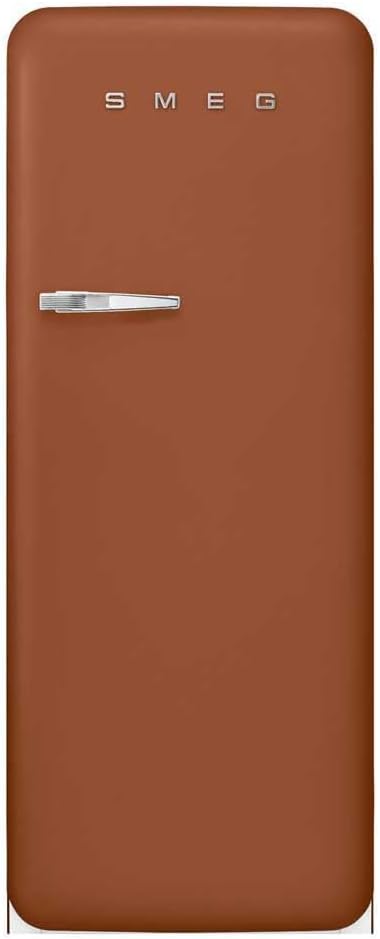Smeg Kühl-Gefrierkombination, Kühlschrank 1-türig, 270 Liter, Energieeffizienzklasse D, Rostfarben, 50's Style, 60, 1 x 150 x 78, 8 cm, 35 dB