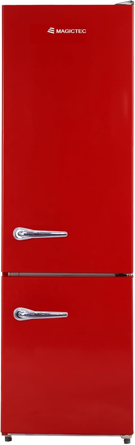magictec Kühl-Gefrierkombination, 【Premium】 Retro Kühlschrank Mit Gefrierfach Vintage 179cm, 【Total No Frost Plus 】, 236L (168L/68L Gefrierfach)