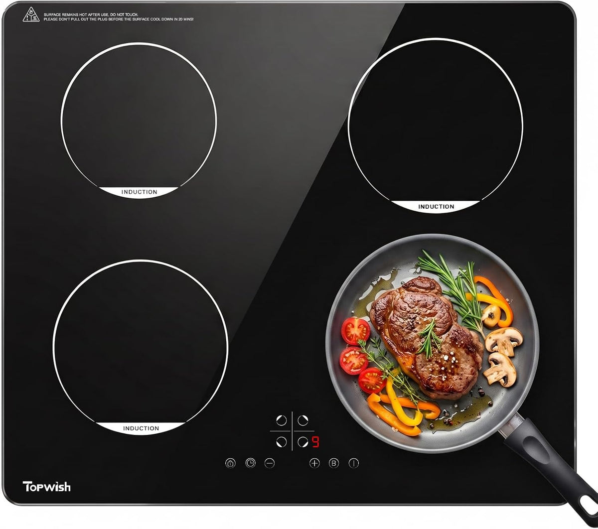 TOPWISH Induktions Kochfeld, 60cm, 7200W