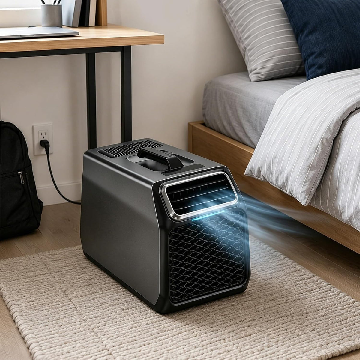 levigationlu Mobile Klimaanlage, Camping Klimaanlage 5000 BTU, 220V Mobile AC für Zelt, Wohnmobil & Raum