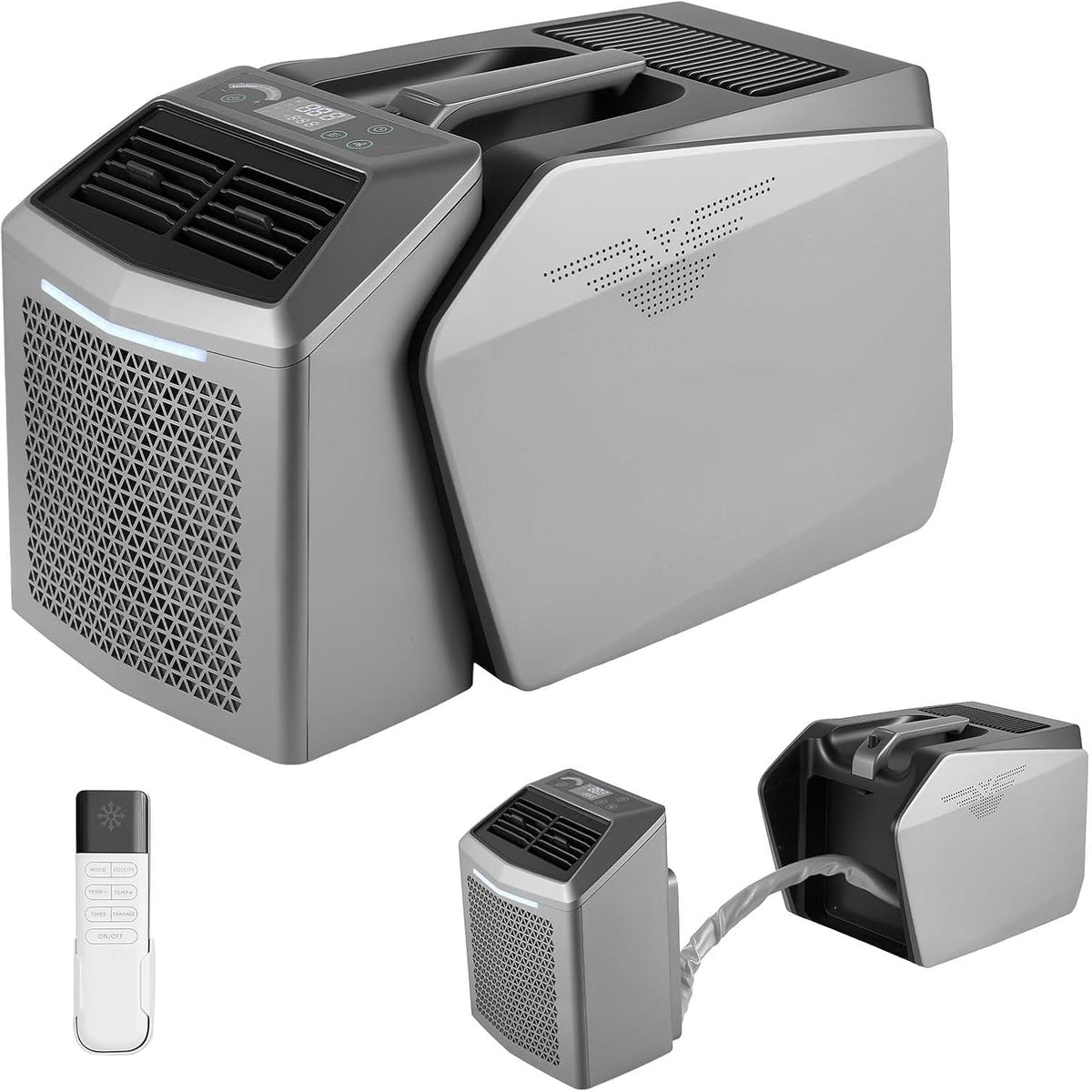 VEVOR Mobile Klimaanlage, 580W, 4850 BTU Tragbare Klimaanlage, Mobiles Klimagerät mit Abluftschlauch Fernbedienung 24h Timer