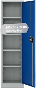 Lager, Zwei Aktenschränke mit Vertikalauszug, LagerZwei Mehrzweckschrank 185x50x50cm I Metallschrank