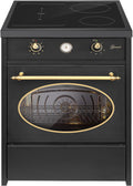 Gurari Backofen,   Induktionsherd mit Backofen 60 cm GCH E 612 BL r + Grillplatte aus