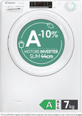 CANDY Smart Pro Inverter Waschmaschine, Slim 7 kg, freistehend, Frontlader, Klasse A-10%, 1300 Umdrehungen, 16 Programme, 76 dB, angeschlossen