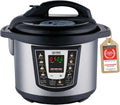 TZS First Austria 6L 9 - Elektro Schnellkochtopf mit Auto-Programmen - Multikocher, 1000W Multicooker als Reiskocher, Dampfgarer