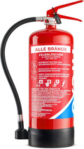 Firexo (6 Feuerlöscher Liter) Alle Feuerarten Mehrzweck-Feuerlöscher für Haushalt Küche Grill, Heimgebrauch, Gewerbe, Industrie und Büro