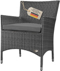 Liege, Gartenstuhl Polyrattan Trento XXL, bis 200kg belastbar, extra breit, wetterfest Outdoor Gartensessel, hohe Sitzhöhe