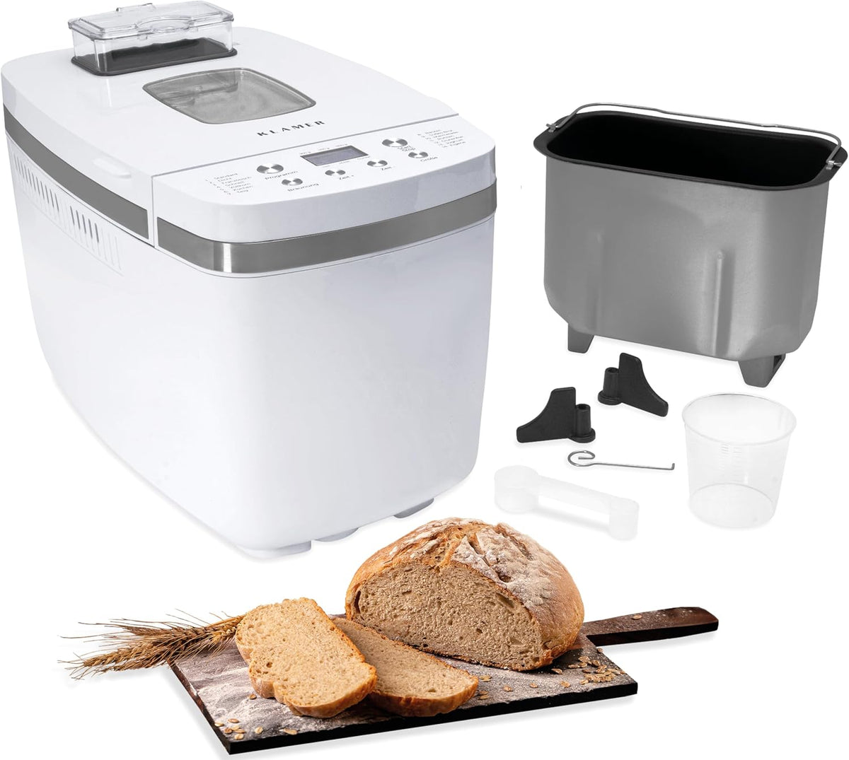 KLAMER Brotbackautomaten, auch glutenfrei, für 1300 g Teig