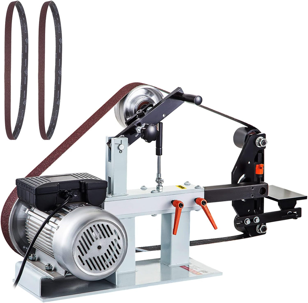 VEVOR 1500W 5 08x208 28cm 2800 Bandschleifmaschine Riemengröße Konstante Geschwindigkeit r min Bandschleifer, mit verschiedenen Schleifarten