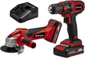 Einhell Akku-Bohrschrauber, Maschinen-Set (Werkzeug) TC-TK 18 Li Kit Power X-Change (Lithium-Ionen
