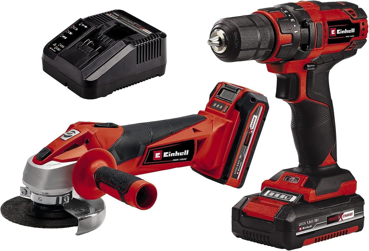 Einhell Akku-Bohrschrauber, Maschinen-Set (Werkzeug) TC-TK 18 Li Kit Power X-Change (Lithium-Ionen