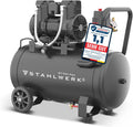 STAHLWERK Kompressor,   Kompressor 50 L Tank, 10 bar, ölfrei & leise 70 dB (ST-501