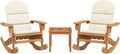 Gartenmöbel-Set, 3-TLG. Garten-Lounge-Set Adirondack Massivholz Akazie, vidaXL