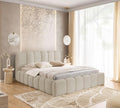 Bett Polster, MIA mit Bettkasten, Bett 180 × 200, Bubble Bett, Doppelbett mit Stauraum und Lattenrost, Boxspringbett-Optik, ohne Matratze