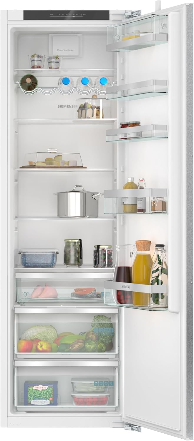 Kühlschrank KI81RADD0 iQ500 Einbau-, 177, 5 × 56 cm Nische, 310 L, Made in Germany, bottleRack für Flaschen, 2x längere Frische, schnellere Kühlung