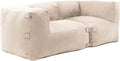 Oviala Essgruppe, Gartenmöbel, modular, mit 2 Ecksesseln, Beige, Mixi