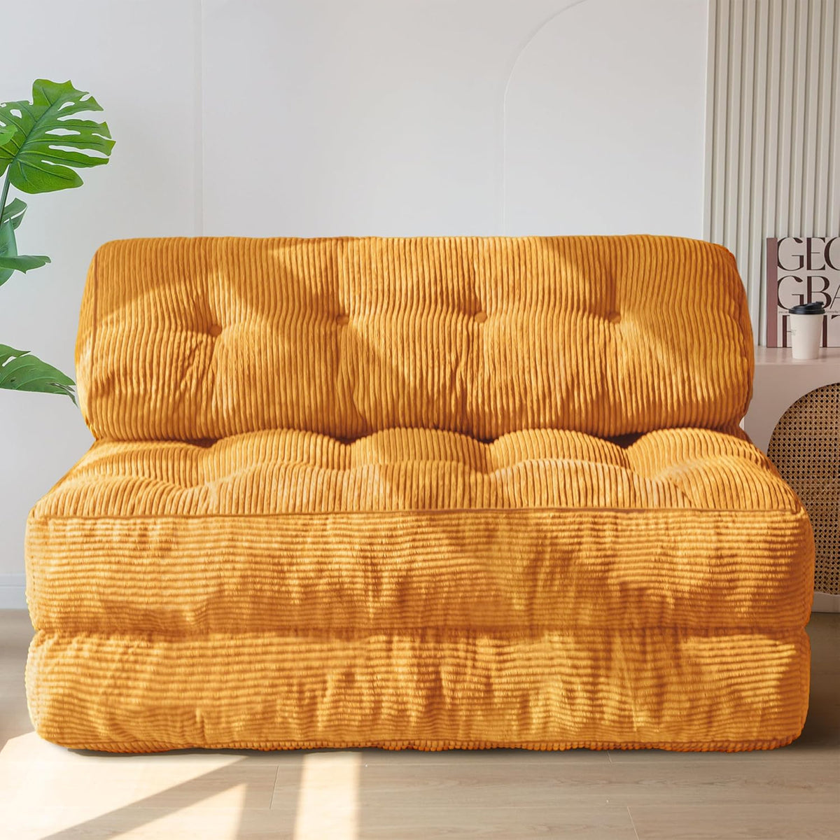 Sofa Faltbares Schlaf, umwandelbarer Schlafsessel mit Kissen, Matratze mit Rückenstütze