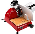 Palatina Werkstatt 250 Berkel Aufschnittmaschine - Red Line rot - Profi Allesschneider, Neues Modell + 100% handgefertigtes Schneidebrett