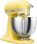KitchenAid 5KSM195PSEBT Küchenmaschine, 7 l Butter, ARTISAN, mit kippbarem Motorkopf, 2 Edelstahlschüsseln, Gehäuse aus Spritzgussmetall