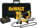 DEWALT Schmierpressen, 18 Volt Akku-Fettpresse DCGG571M1 (690 bar Arbeitsdruck, Fassungsvermögen: 400 gr. mit Kartuschen u. 473 gr. Aus Gebinden