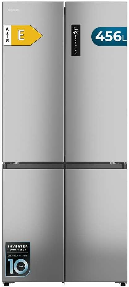 Cecotec Kühl-Gefrierkombination, Kühlschrank 4 Türen Bolero CoolMarket 4D 456 SBI Inox E