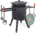 ZARENHOFF Außenküchen, Gusseisen Kazan 16L mit Utschak Feuerofen Ø 44cm