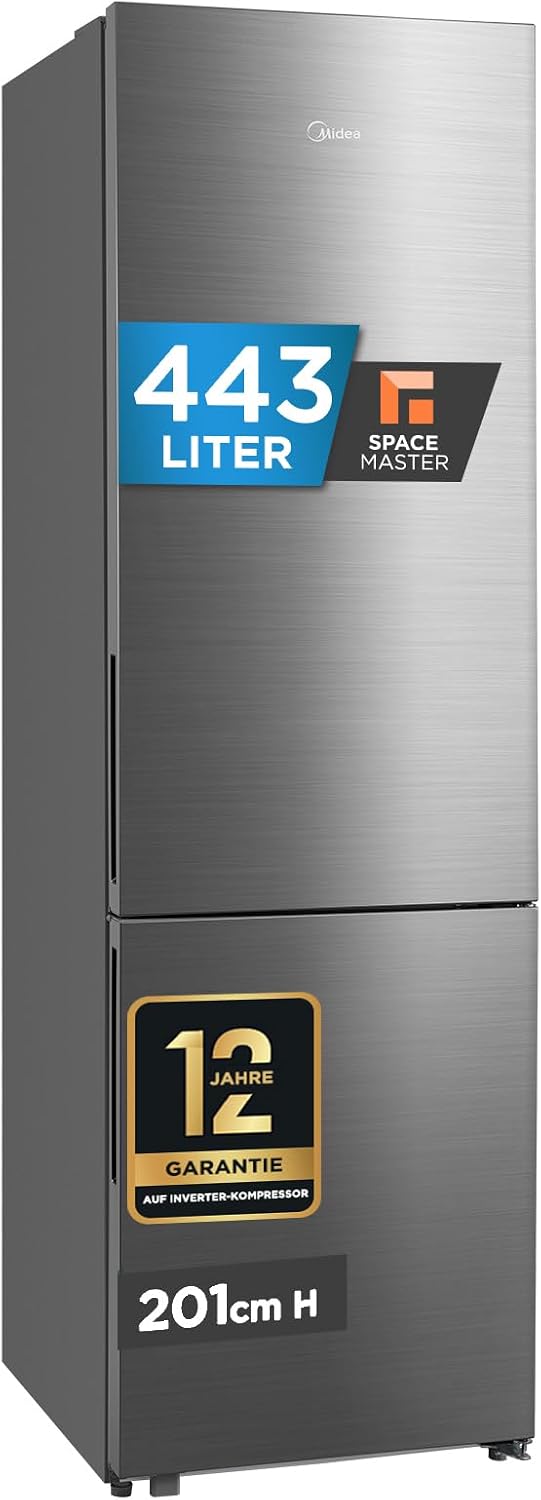 Midea Kühl-Gefrierkombination, 201cm, NoFrost, Multi-Airflow, SPACE MASTER