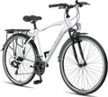 Licorne Bike 28' Premium Trekking in Fahrrad, für Herren Jungen Damen und 21 Gang Schaltung Citybike Life M-V-ATB