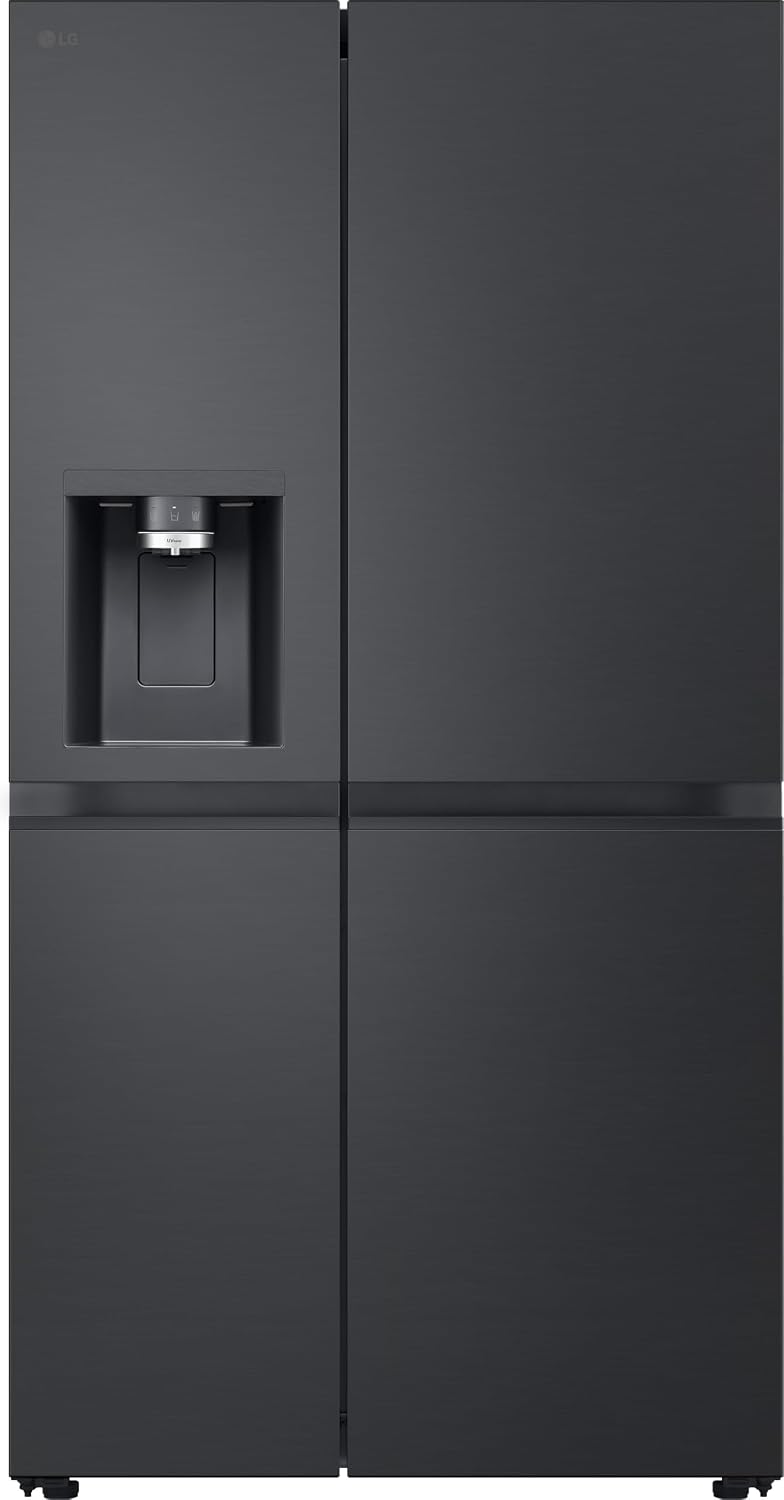 LG Kühl-Gefrierkombination, GSLE91EVAC Side by Side Kühlschrank, Klasse C, 628 L, Multi-Door Kühlschrank mit Gefrierfach, Eis