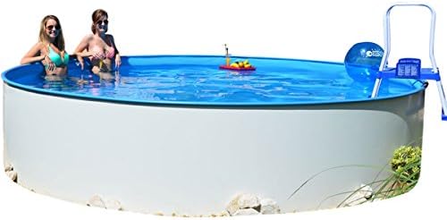 Poolzon Stahlrahmenpool, Rundpool Fun-Zon 3, 00 x 1, 20m Stahlwandpool, Rundbecken, Schwimmbecken, Aufstellbecken mit 0, 6mm Stahlwand und 0