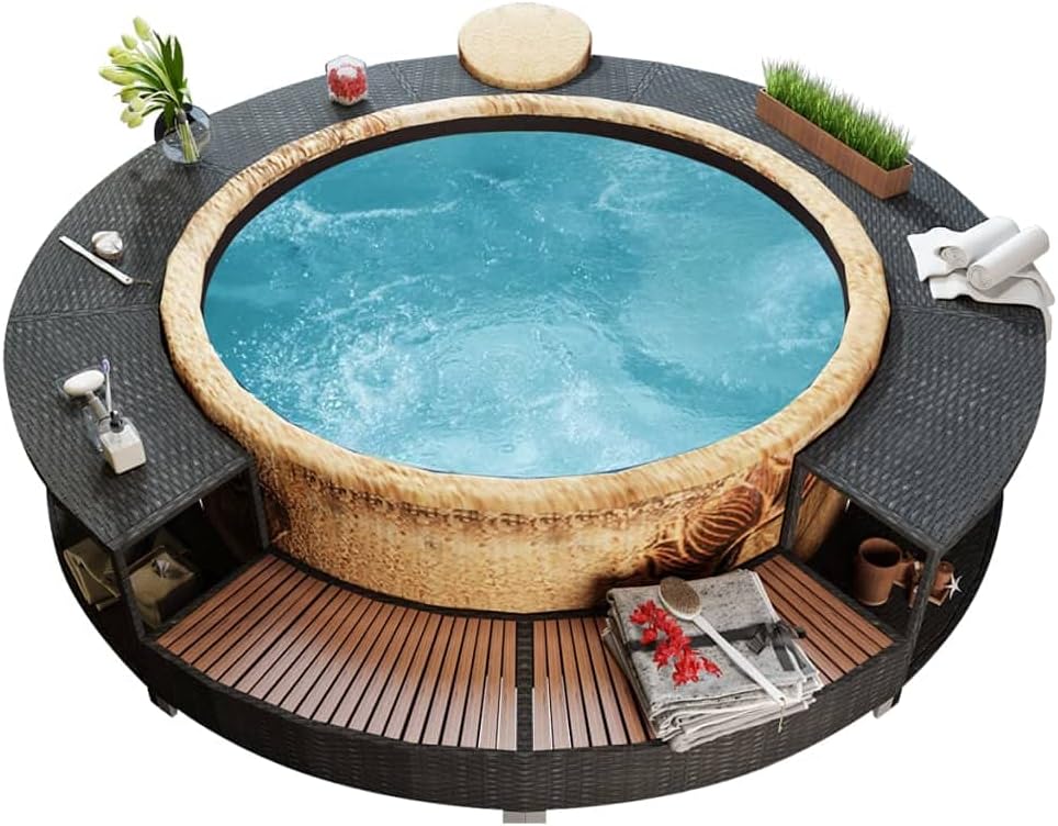 HUAKEHOM Whirlpool-Badewanne