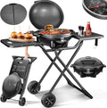 KESSER Elektrogrills, ® elektrischer Elektrogrill 2in1 Tischgrill - Standgrill mit Deckel und Standfuß