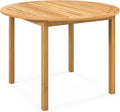 Esstisch, Gartentisch Holz, 100 cm runder Holztisch aus Akazienholz, COSTWAY