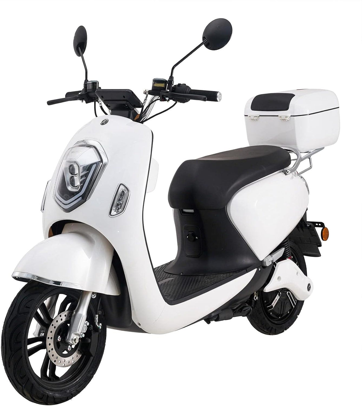 elrofu 2.0 3000 60 Elektroroller Elettrico Li Watt bis zu km Reichweite E-Scooter, Elektro-Roller, E-Roller mit Straßenzulassung, 25 km/h