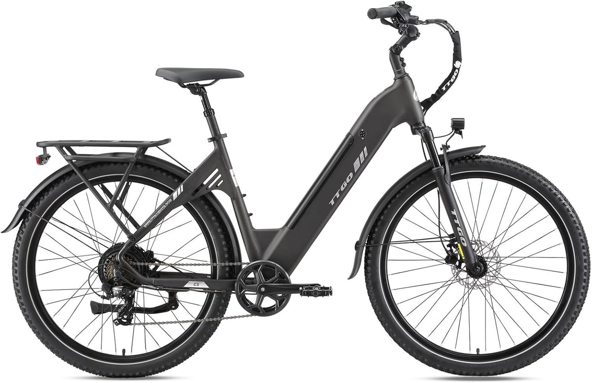 ttgo C5 27 5 2.4 E-Bike Damen * Zoll Elektro Fahrrad, mit 70N.M Hinterradmotor, 250W Motor, 48V 13, 5Ah Akku, bis 110 km, 7-Gang