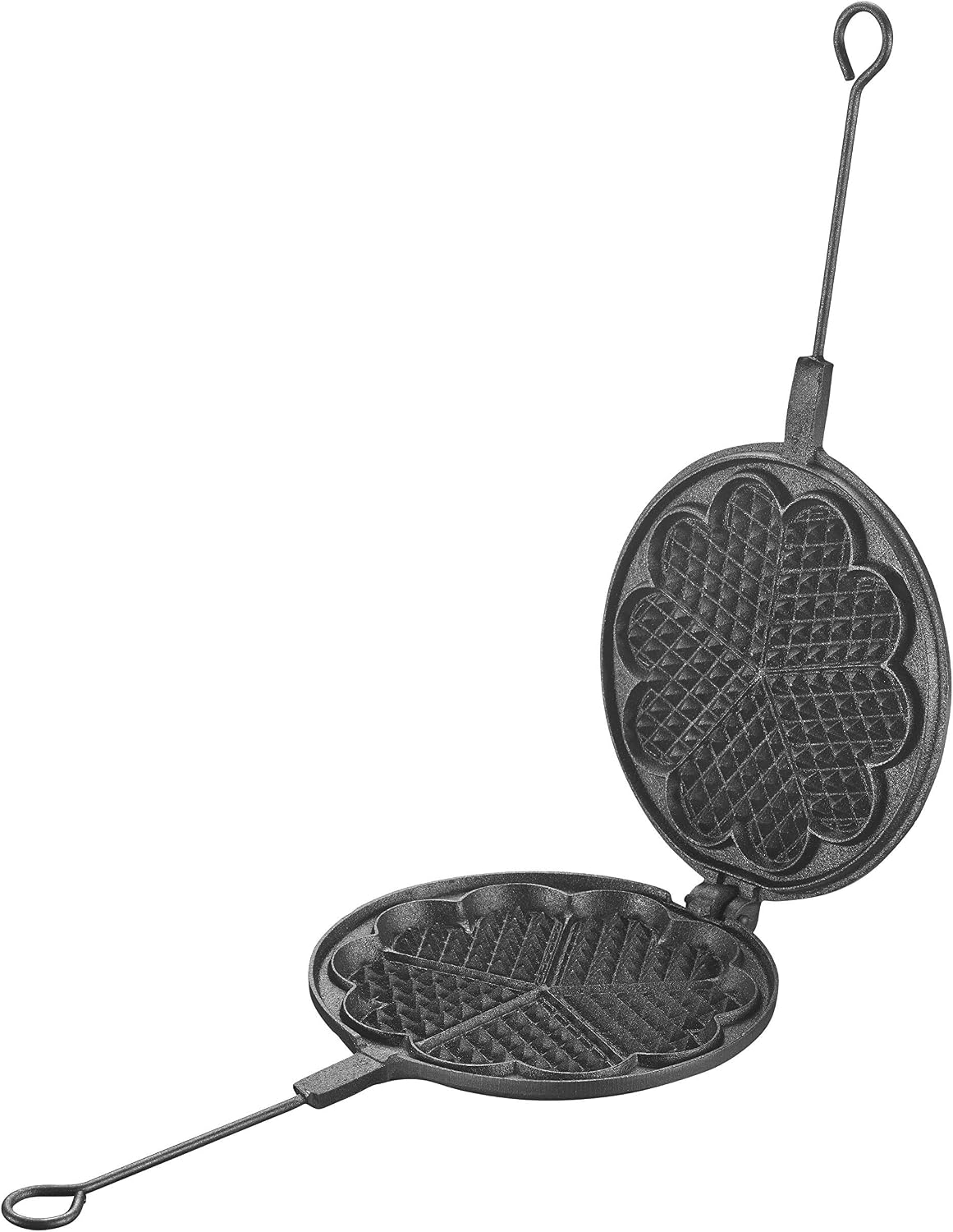 SKEPPSHULT Waffeleisen,   Waffeleisen 21 cm für herzförmige Waffeln - hergestellt aus Gußeisen in