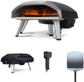 Ooni 16 Koda Gas- Pizzaofen, Bundle, Inklusive Abdeckhaube, 14' (35cm) Pizzaschieber aus Metall & Digitalem Infrarot-Thermometer