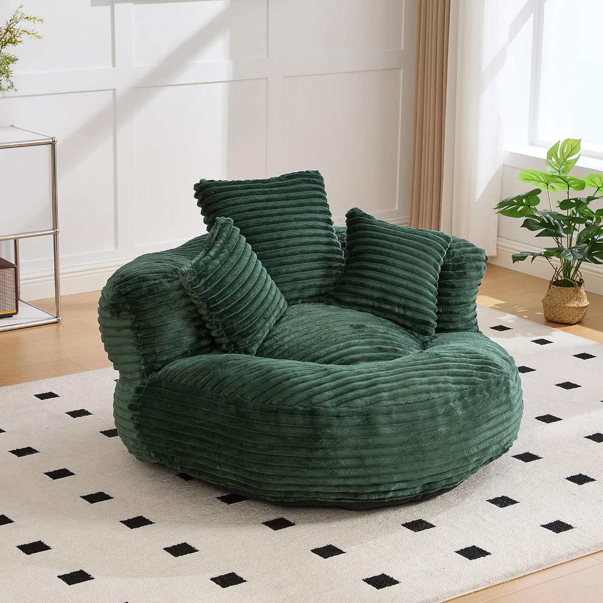 Sofa Lazy, Durable Komfort Lounger hohen Rücken Sitzsack Stuhl Couch mit DREI Kissen für Erwachsene und Kinder, ZYLOYAL10