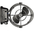 SEEKR Bodengebläse, Sirocco II, 7010CABBX, 3-Geschwindigkeit, 360 Grad Luftstrom, Direktdraht-Kardanventilator, 125/185 CFM, 12/24V, schwarz, 17