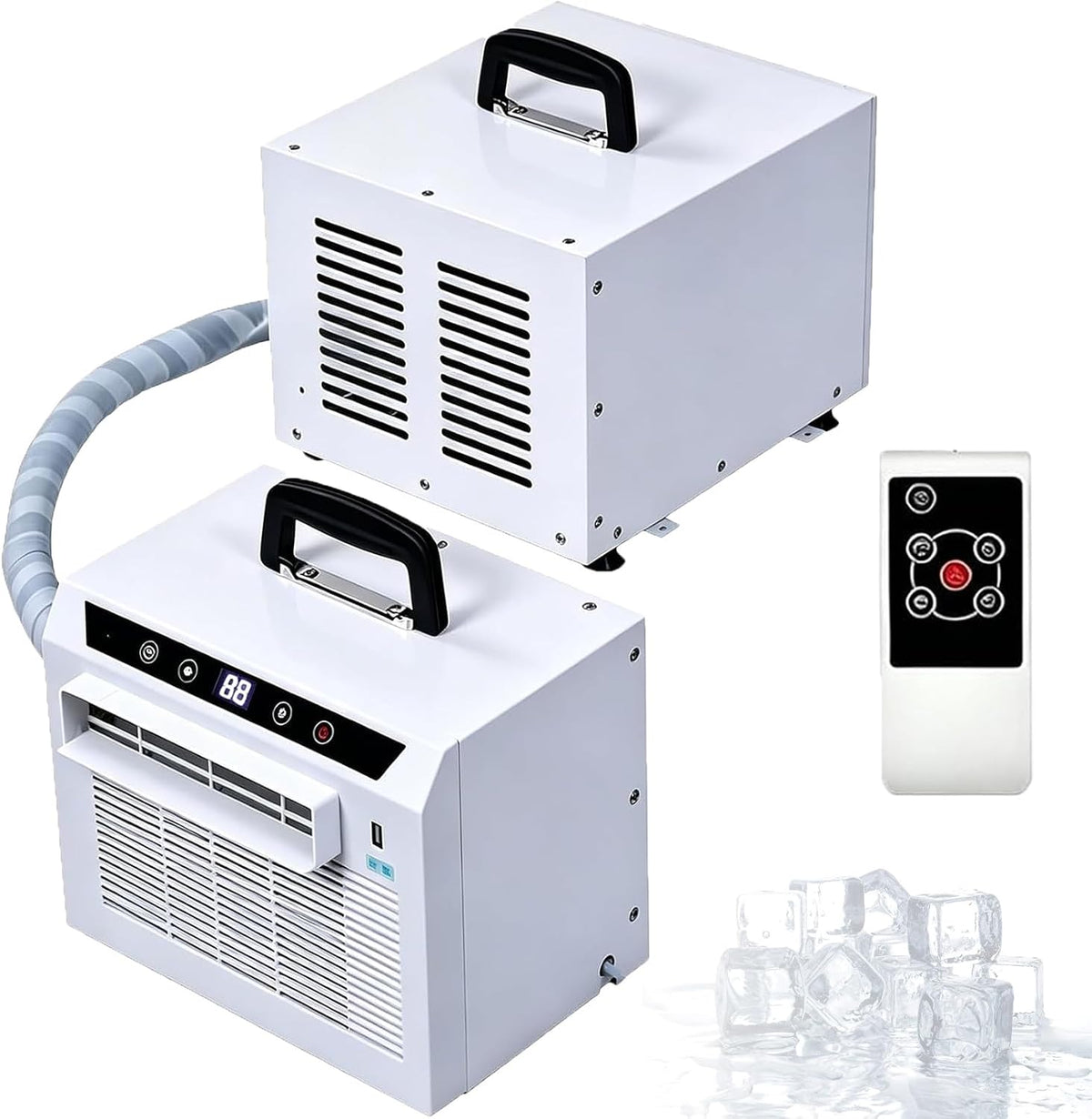 Atwynd Split-Klimaanlage, Split Klimagerät, tragbar, 3000 BTU, mit 12 Stunden Timer, Touchscreen und Fernbedienung, keine Montage erforderlich