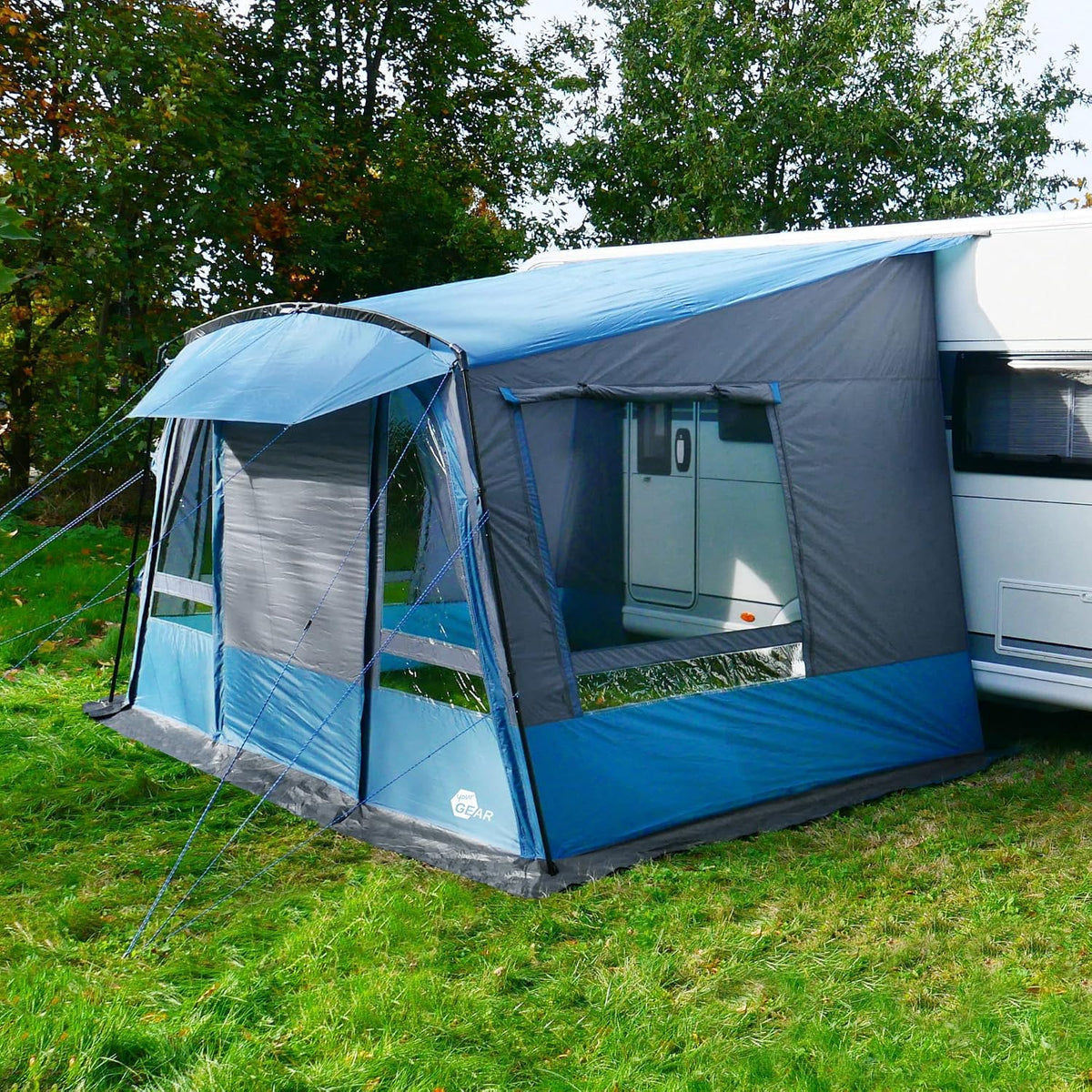 your GEAR Vordächer & Vorzelte, Wohnwagenvorzelt Malibu 350 - Caravan Zelt, wasserdichtes Reisevorzelt