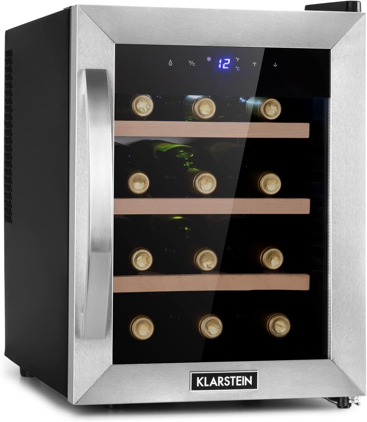 Weinkühlschrank, Getränkekühlschrank Schmal, 1 Zone Kühlschrank mit Glastür, Outdoor GetränkekühlschränkeFreistehend, Kühlschrank mit UV-Schutz