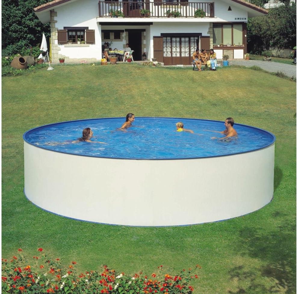 HANSEATIC Stahlrahmenpool, Set (5-tlg.): »Rundpool inkl. Sandfilteranlage 3 m³/h« (in 6 Größen) 450 cm x 90 cm