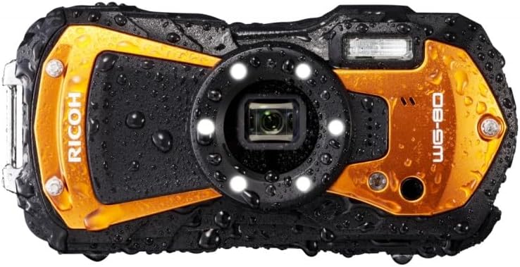 Ricoh Digitalkamera,   WG-80 Orange wasserdichte Digitalkamera - stoßsicher frostsicher drucksicher