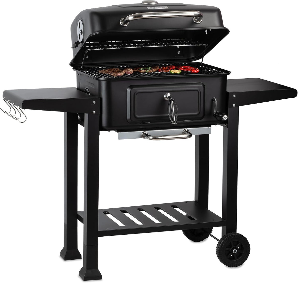 BBQ-Toro Grillwagen,   Holzkohle Grillwagen mit höhenverstellbarer