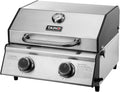 TAINO PLATINUM COMPACT 2 Tischgrill Brenner Gasgrill, Edelstahl Kompakt Camping BBQ