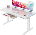 Schreibtisch Glas Höhenverstellbarer, 140 × 70 cm, Homall