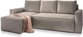 Sofa Eck, POTARO mit Schlaffunktion L-Form, Sofa mit Bettkasten, Wohnzimmersofa, Couch, Soffa, Bettsofa, POSO 02, Masseno